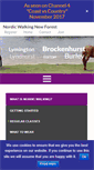 Mobile Screenshot of nordicwalkingbrockenhurst.com
