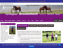 Tablet Screenshot of nordicwalkingbrockenhurst.com